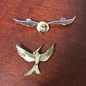 Harry Potter & The Hunger Games Brooch Set